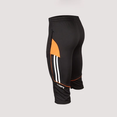 6610 orange Футбольные футбольные штаны, размер L-4XL, mannen voetbal, тренировочные штаны, для бега, 3/4, broek met ritsvak - Цвет: 6610 orange