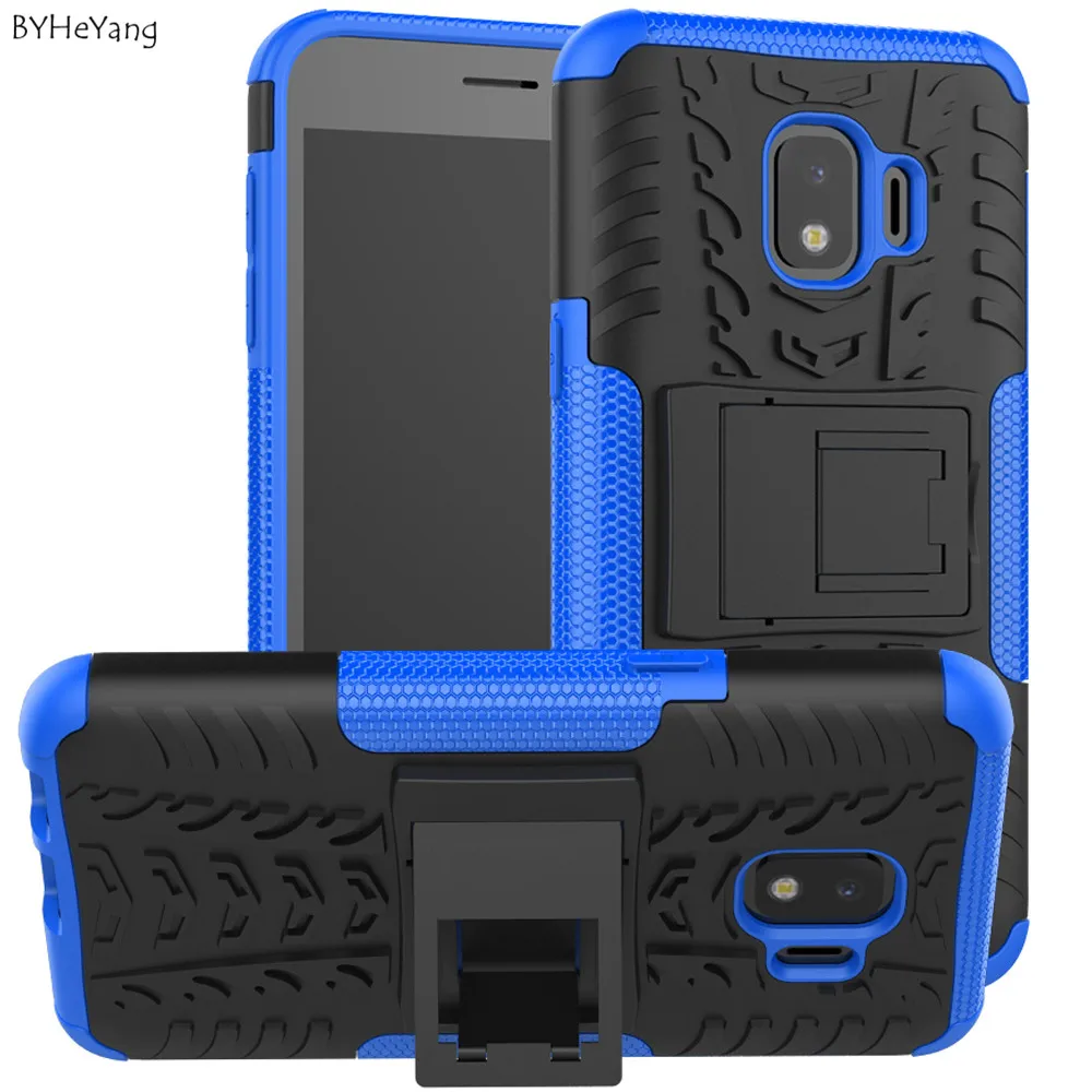 BYHeYang Case For Samsung Galaxy J2 Core Cover Dual Layer Armor Back j260 Funda Shell On J260f TPU&ampPC |