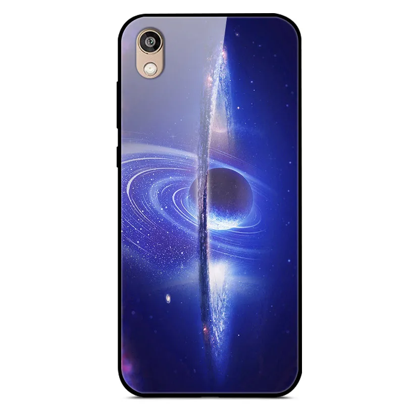 14 Чехол для Honor 8 S, чехол для huawei Honor 8 S, чехол из закаленного стекла с изображением планеты и космоса, чехол для huawei Honor 8 S 8 S KSE-LX9, чехол - Цвет: 14