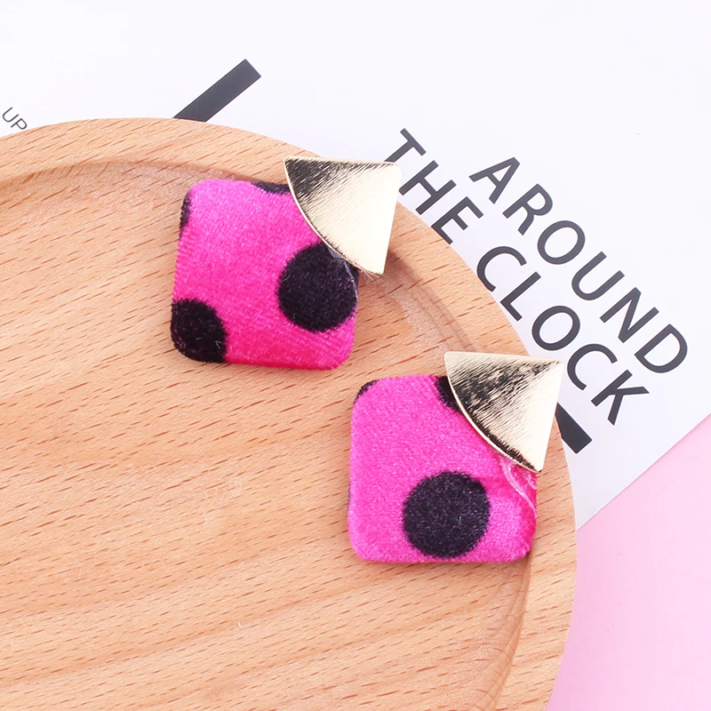 Винтажные серьги-подвески LUBOV в форме сердца круглых и квадратных колец висячие