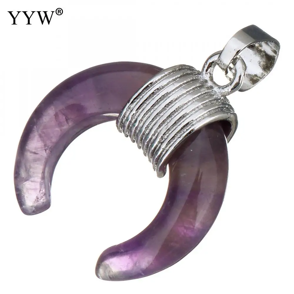 Подвеска с натуральным аметистом морской опал авантюрина бирюза прозрачные