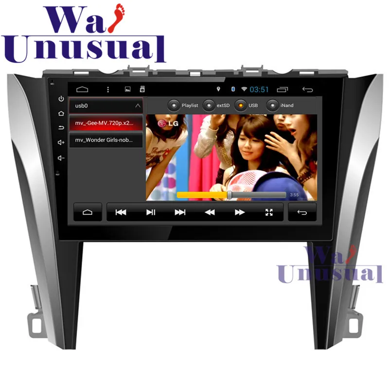 

WANUSUAL 10.1" Quad Core 16G Android 6.0 GPS Navigation for Toyota Camry 2015 Radio Stereo with BT WIFI 3G DVR 1024*600 Maps