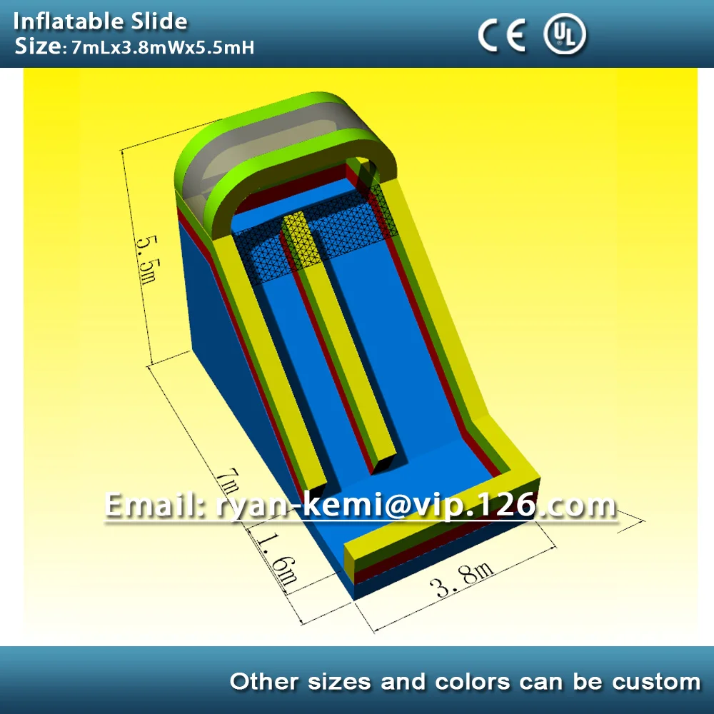 7 м гигантская надувная горка для взрослых на продажу надувные игрушки Китай с