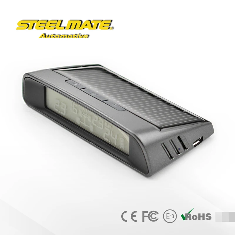 Steelmate DIY Car TPMS TP-S1 Solar Energy Chargeable Display Tire Pressure Monitoring System Wireless External Sensor | Автомобили и