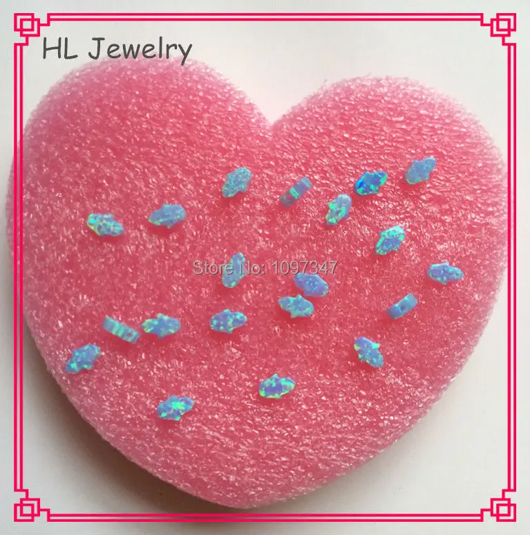 

100 шт./лот маленький голубой опал Hamsa 5*7 мм OP06 Baby Blue Opal Hand