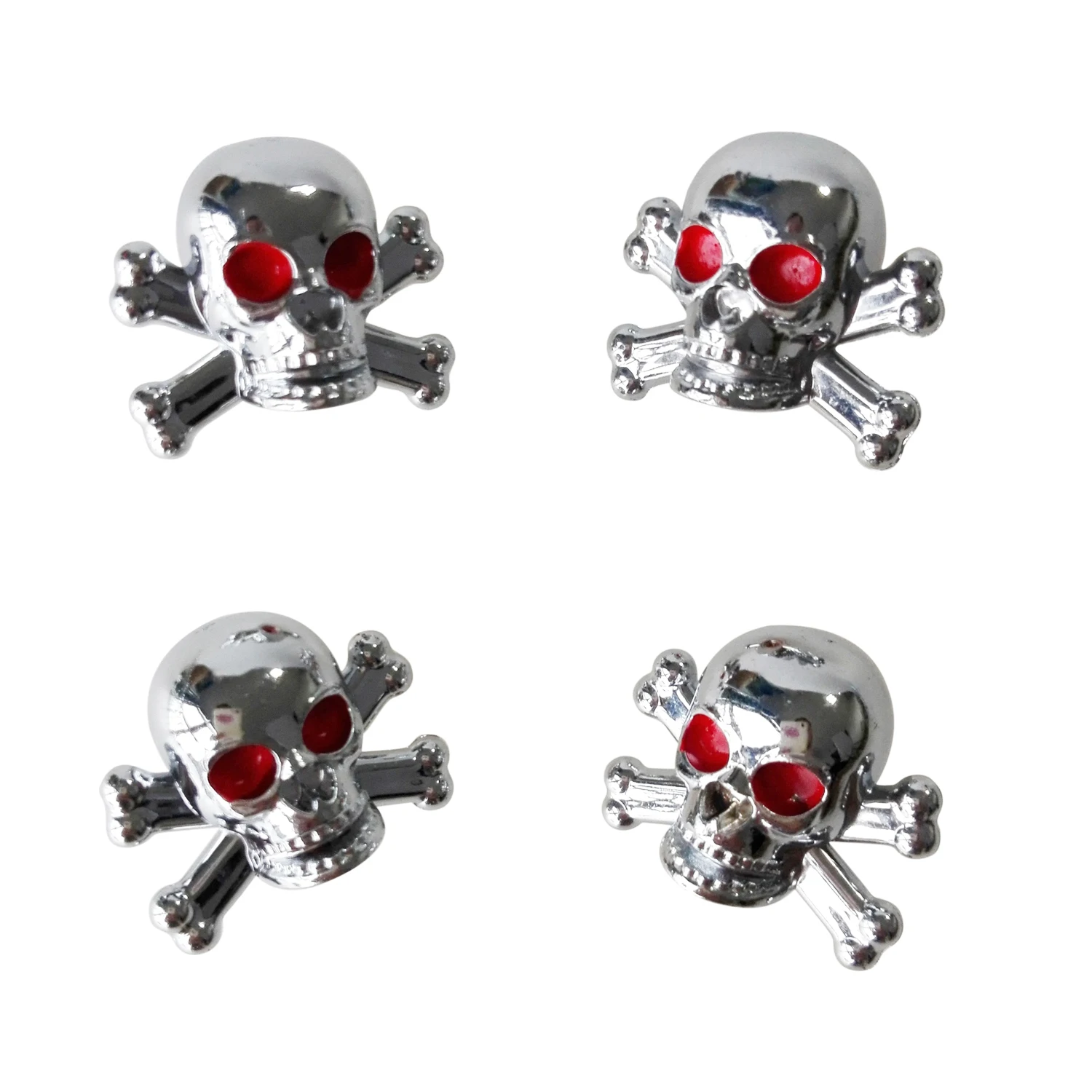 4pcs Universal Car Truck Bike &quotSkull&quot Tire air Valve Stem Caps Wheel Rims | Спорт и развлечения