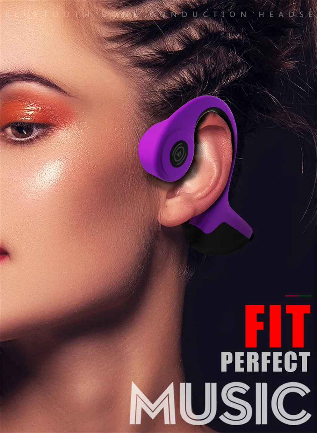 HiFi Bluetooth 4.2 wireless earplugs bone conduction stereo sports earphones 3D surround sound audio and video earplugs#10