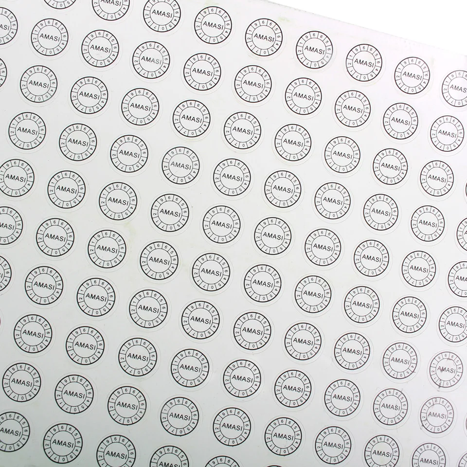 Неустойчивые бумажные наклейки с логотипом на заказ одноразовые гарантийные