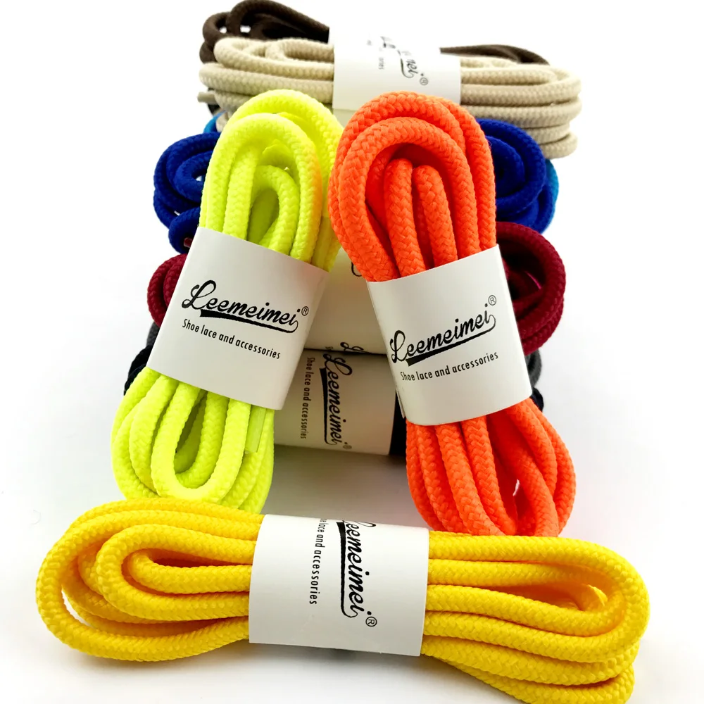 Шнурки круглые однотонные из полиэстера 90/120/150 см 20 цветов|round shoelaces|boots lacesport laces |