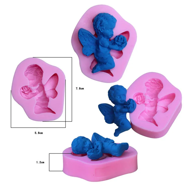 Angle With Flower Shape Silicone Cake Decoration Tool Chocolate Baking Candy Mold Sugar Craft Pastry E661 | Дом и сад