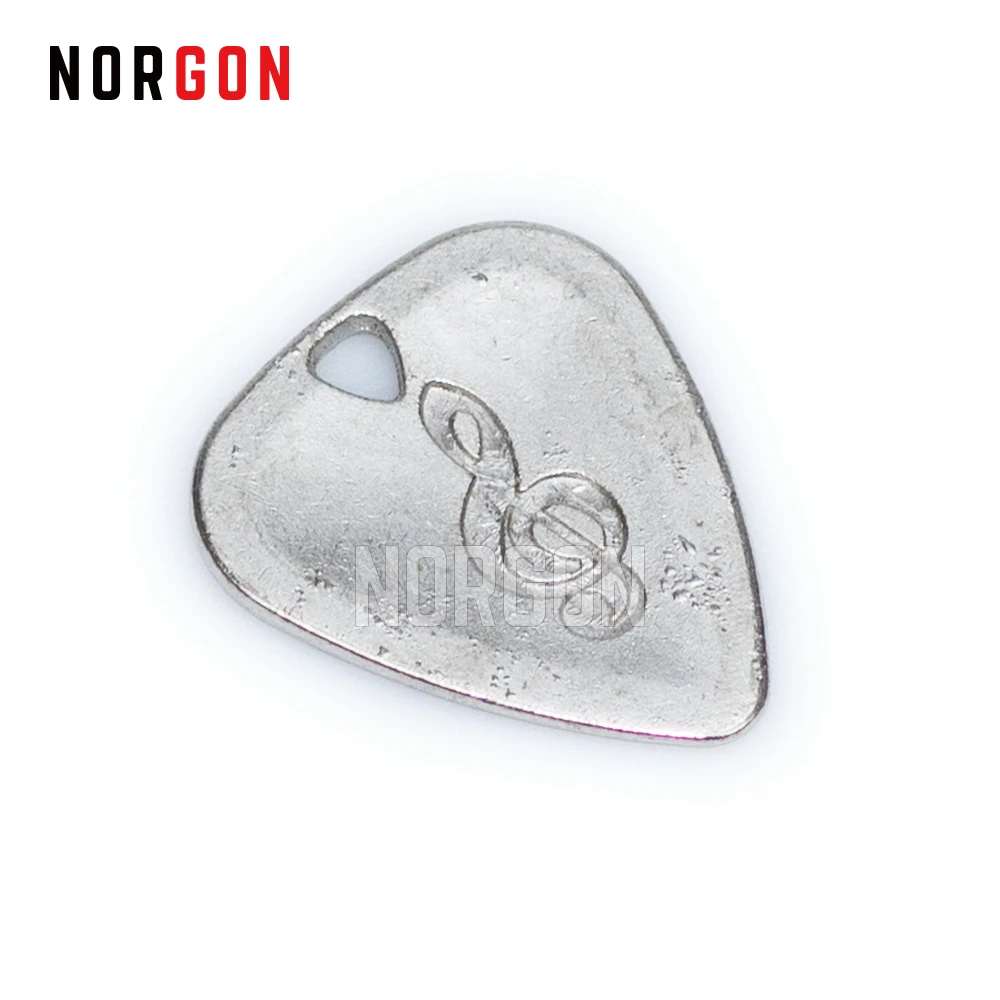 Металлический гитарный медиатор Norgon из прочной нержавеющей стали, акустическая электрогитара, бас-рок