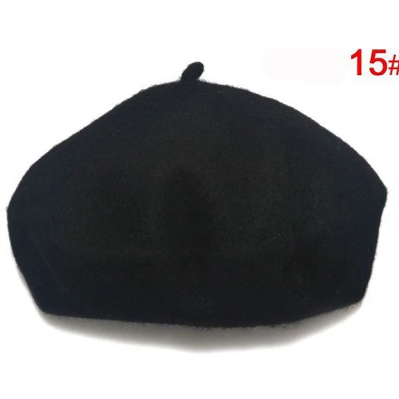 

Bnaturalwell Children Spring Beret Little Girls Hats Dome Cap Girl Fashion Caps Baby Girl Fur Berets Multi Candy Color Gift H112