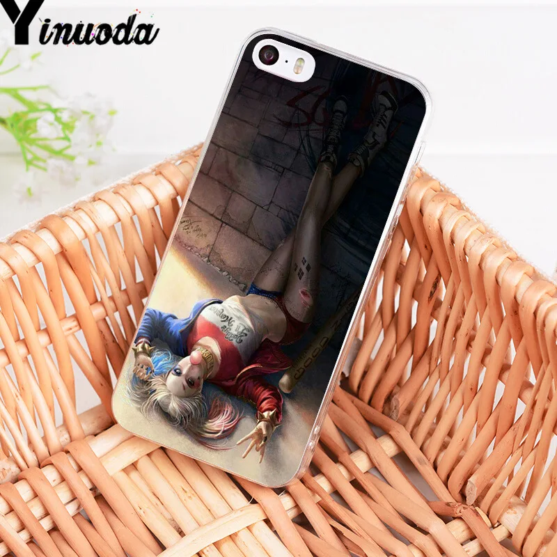 Yinuoda для iphone 7 6 X Чехол Harley Quinn отряд самоубийц Джокер подмигивание чехол для телефона для iphone 8 7 6 6S Plus X 5 5S SE 5C XS XR чехол
