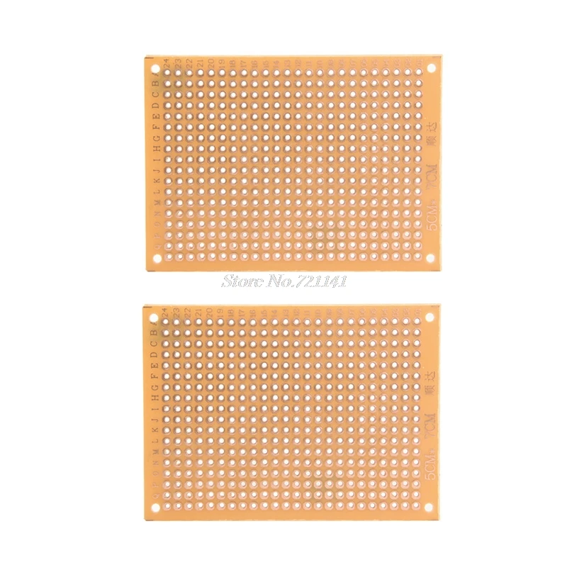 5 шт. 5*7 см Односторонний прототип печатной платы Veroboard Stripboard DIY PCB