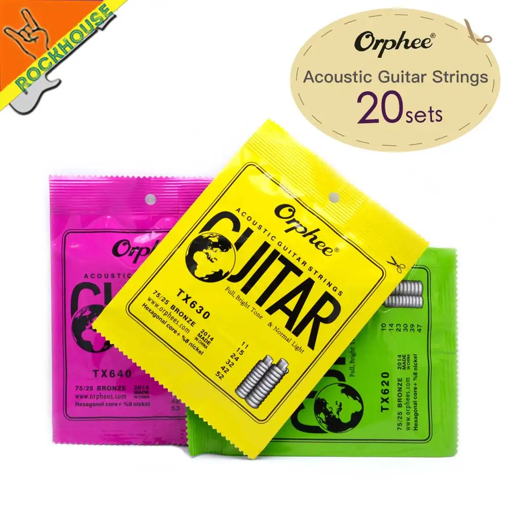 Гитара Orphee TX Шестигранная из углеродистой стали 20 компл./Лот струны для