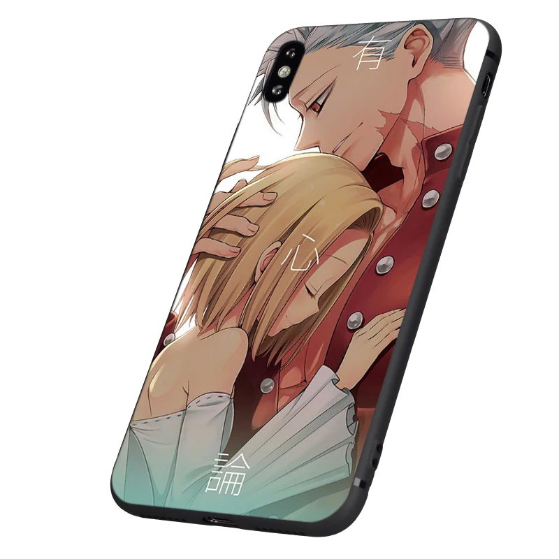 Black tpu case for iphone 5 5s se 6 6s 7 8 plus x 10 silicon cover XR XS 11 pro MAX Nanatsu no Taizai Seven | Мобильные телефоны и