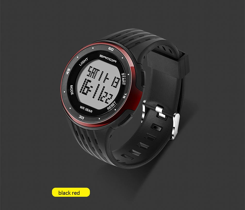 SANDA 338 Fashion Sport Watch Women Electronic LED Digital Watch Waterproof Ladies Wrist watches montre femme relogio feminino