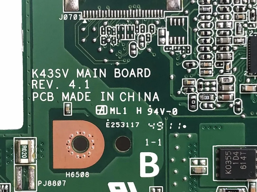 Материнская плата для Asus K43SJ K43SV A43S X43S ноутбука REV: 4 1 PGA989 GT630M ГБ DDR3 100%