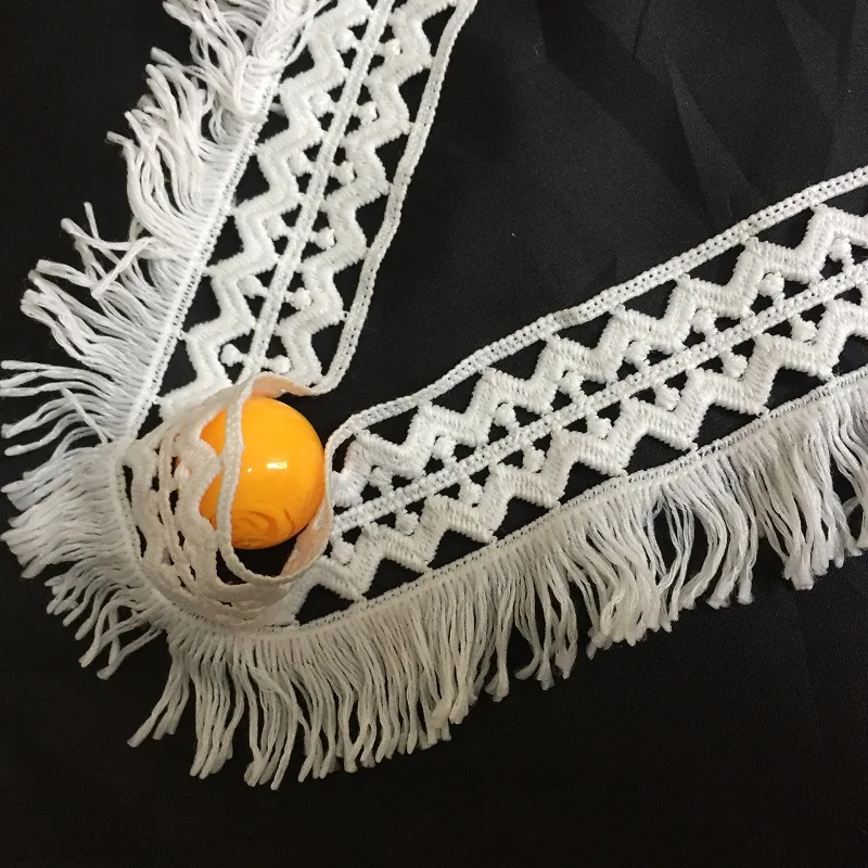 3 ярда/партия высококачественное белое эластичное кружевное украшение лентами