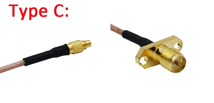 MMCX к SMA/RP-SMA гнездовой фланец FPV антенный удлинитель для Unify PandaRC VTX