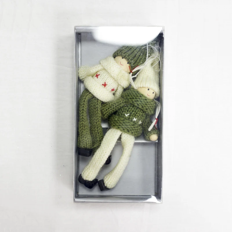 Рождественские подвесные кулоны шерстяные куклы Рождественская елка детский