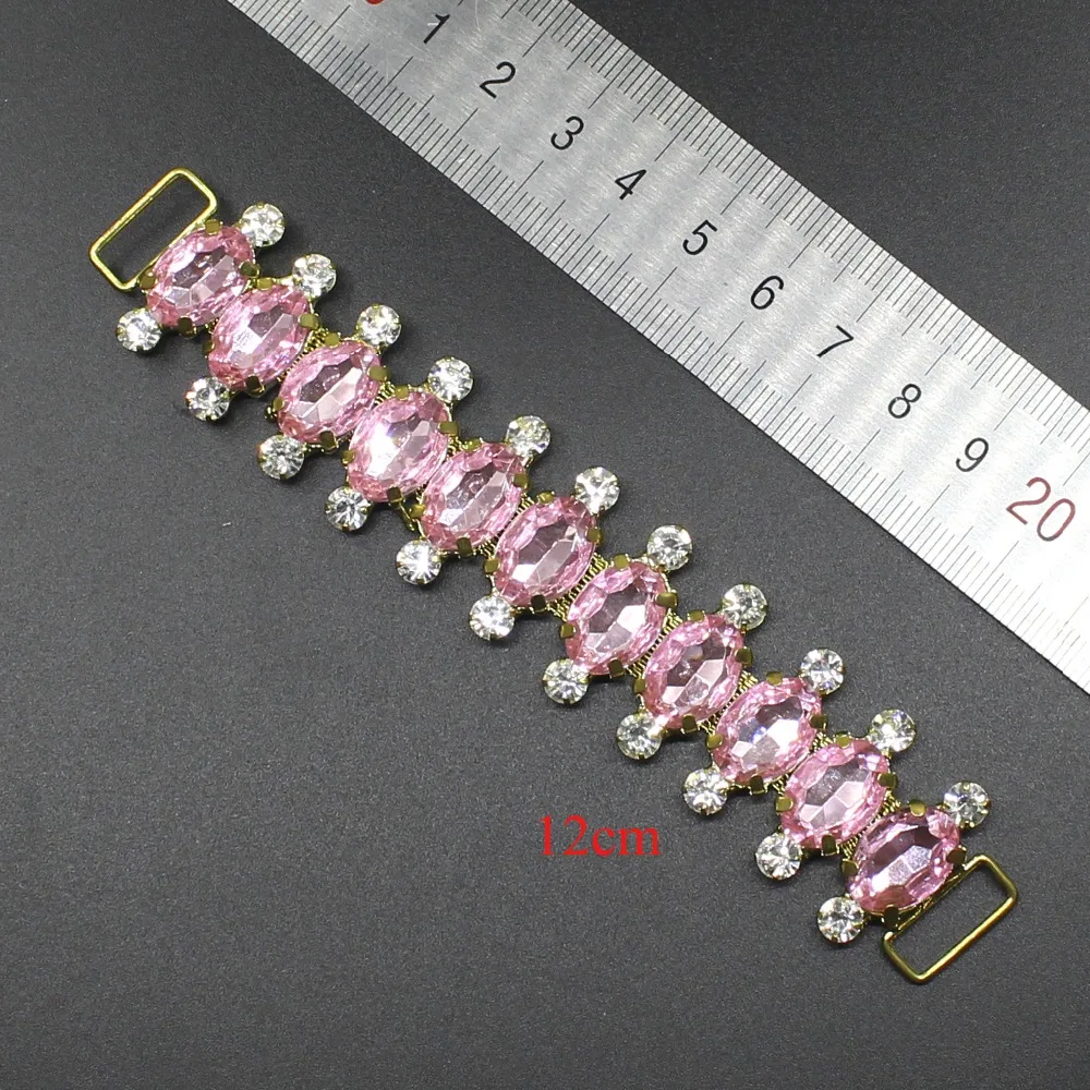 2 шт. подвеска с прозрачными стразами соединители для купальников/металлические