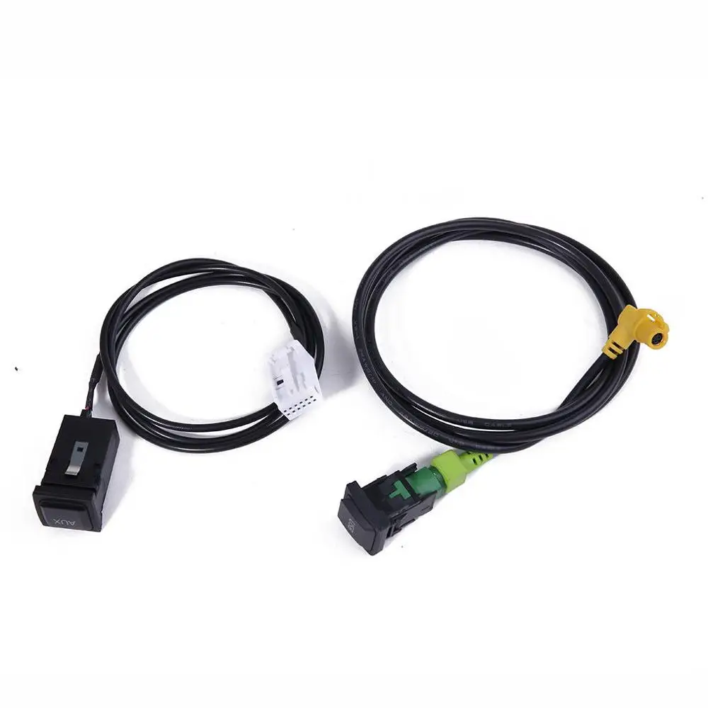 Адаптер гнездового соединителя 1K0959623D AUX и USB переключатель + кабель для Golf J etta MK5