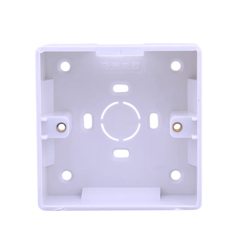 Практичная универсальная белая распределительная коробка 86*86 для монтажа в