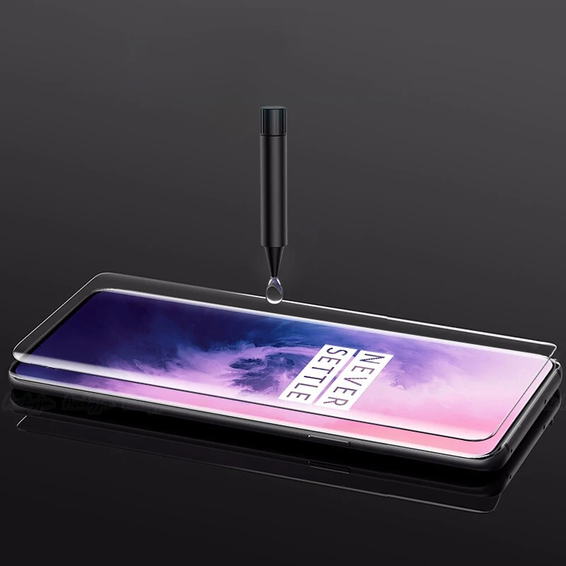 UVR 3D полное покрытие Премиум Закаленное стекло для Oneplus 7 Pro УФ-стекло защитная