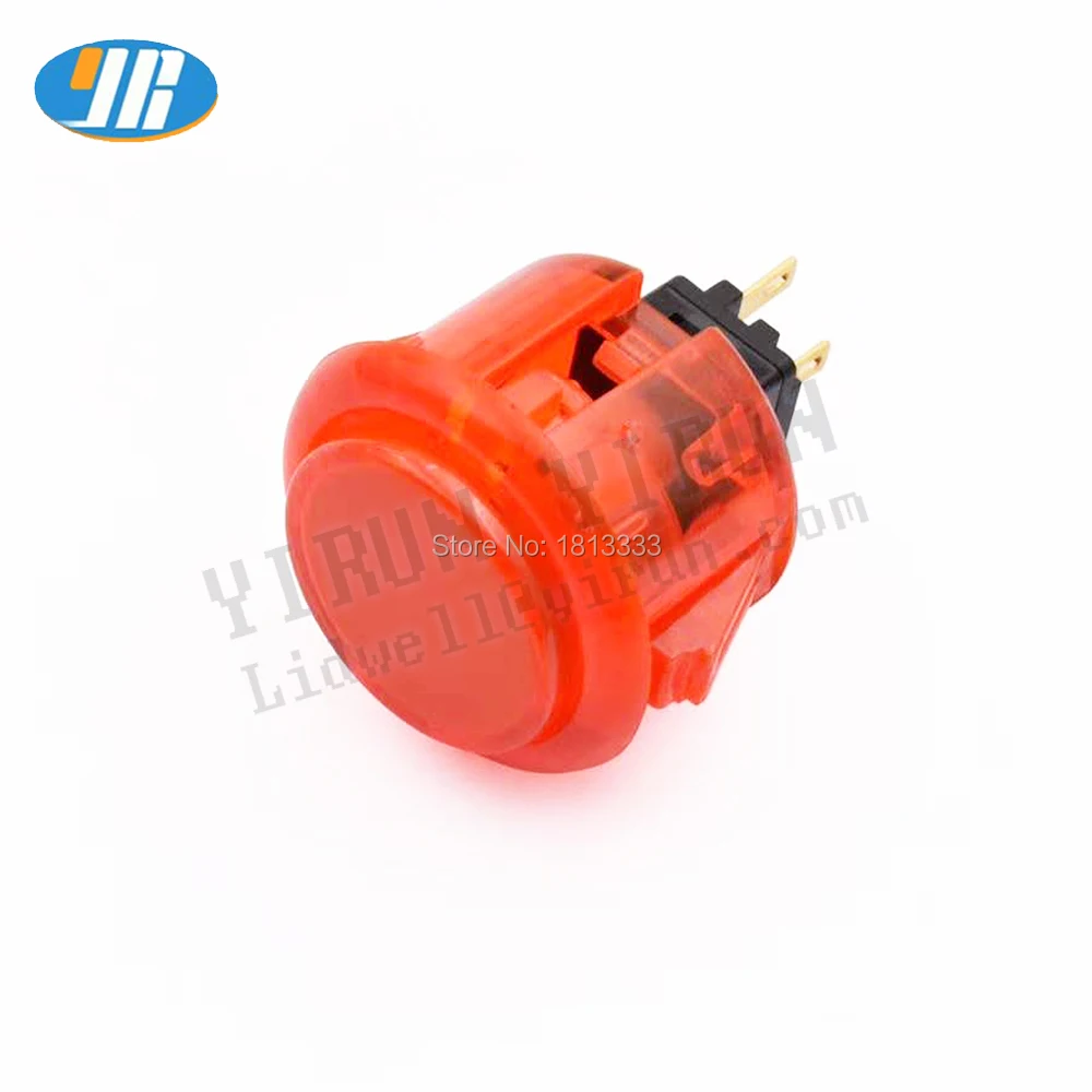 20 pcs 30mm Arcade Push Button Durable Micro Switch MAME Jamma Game CLEAR BUTTON Copy Sanwa OBSC-30 | Спорт и развлечения
