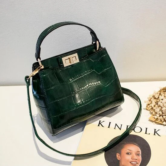 2017 Новый бренд крокодиловый узор 3 цвета сумка на плечо Минималистичная через из