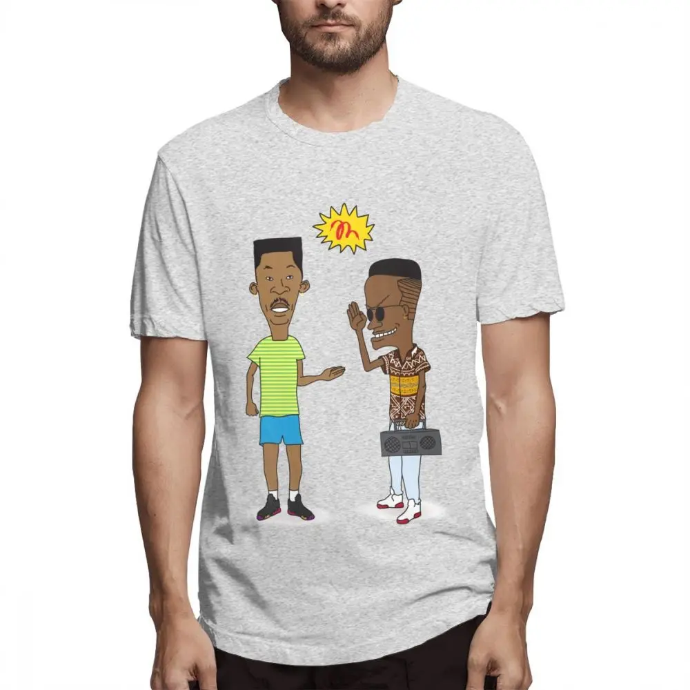 Пользовательские дизайн футболка хип-хоп Beavis и Butthead или Свежий принц Бель Air