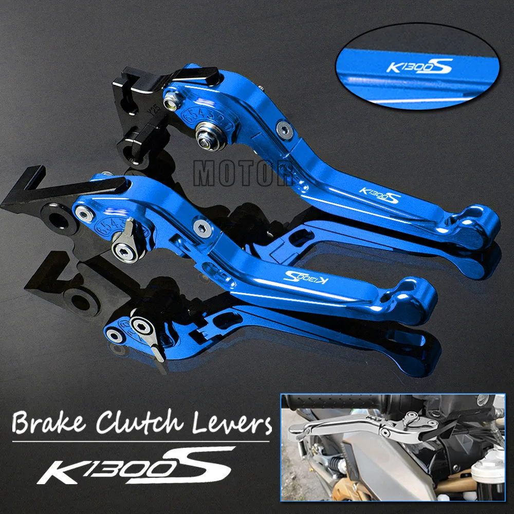 

Motorcycle CNC Aluminum Brake Clutch Levers For BMW K1300S 2009-2015 Adjustable Foldable Extendable Handle Lever K 1300 K1300 S