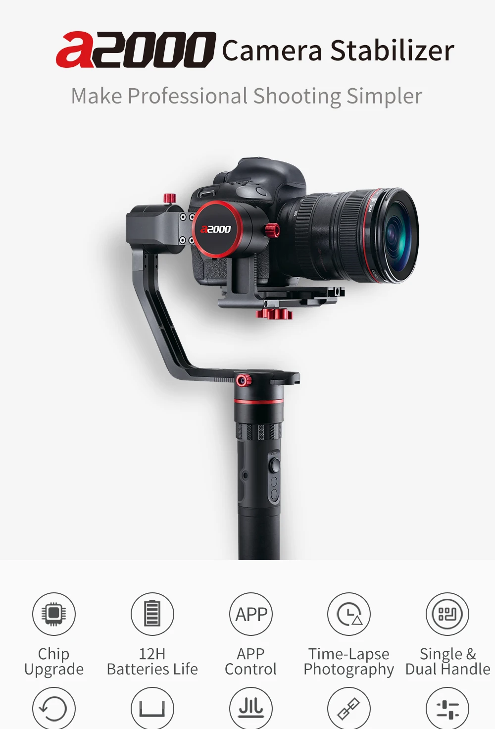 В наличии в Великобритании FeiyuTech a2000 3 осевой карданный стабилизатор для Canon 5D Mark III