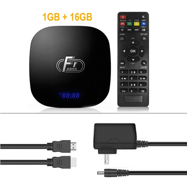 1GB 16GB ONLY A95X F1 Android 8,1 ТВ приставка Amlogic S905W четырехъядерный Android цифровой ТВ приставка поддержка 4K wifi HDMI RJ45 медиаплеер приставка - Цвет: 1GB 16GB ONLY
