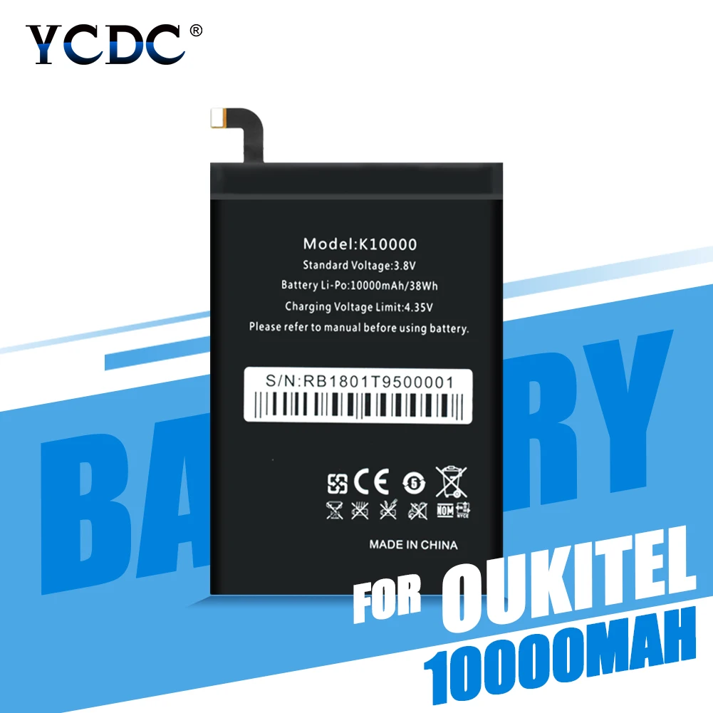 3 8 V 10000mAh литий ионный Батарея Перезаряжаемые для Oukitel K10000 мобильный телефон