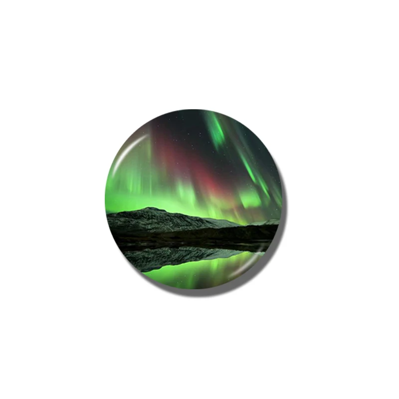 Lychee Aurora Seriesl магнит на холодильник круглая форма магниты дорожные сувениры