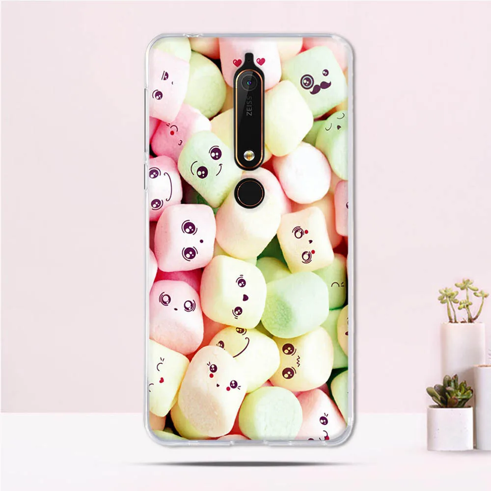 Силиконовый чехол для Nokia 6 2018 5 5-дюймовый Мягкий из ТПУ 1 телефона TA-1043 TA-1045 TA-1054
