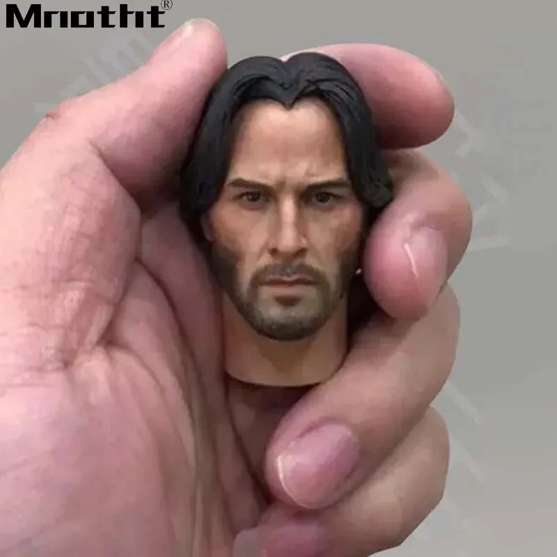 1:6 Scale голова лепки Джон Вик Кеану Ривз мужской солдат модель для 12 дюймов фигурка