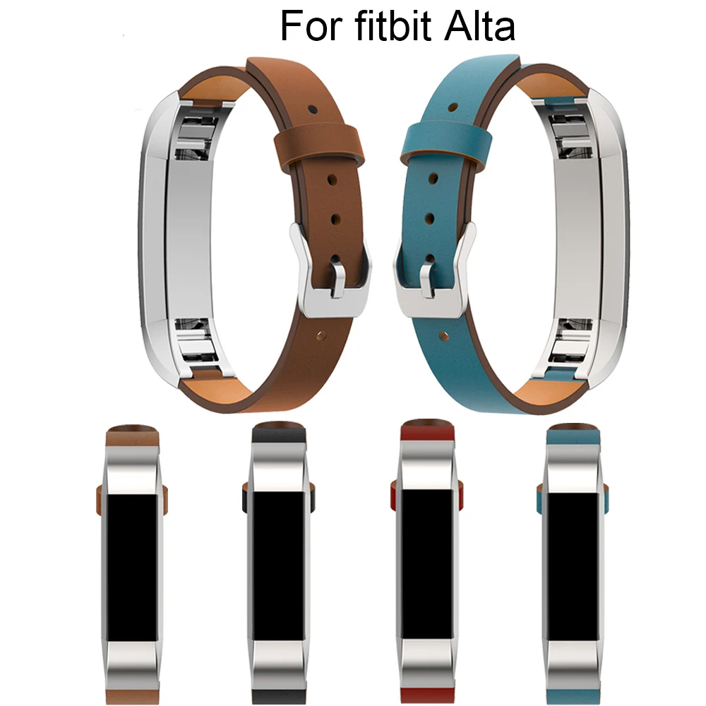 Роскошный сменный ремешок из натуральной кожи для Fitbit Alta/Alta HR, браслет на запястье, ремешок для часов, черный ремешок для часов, высокое качество
