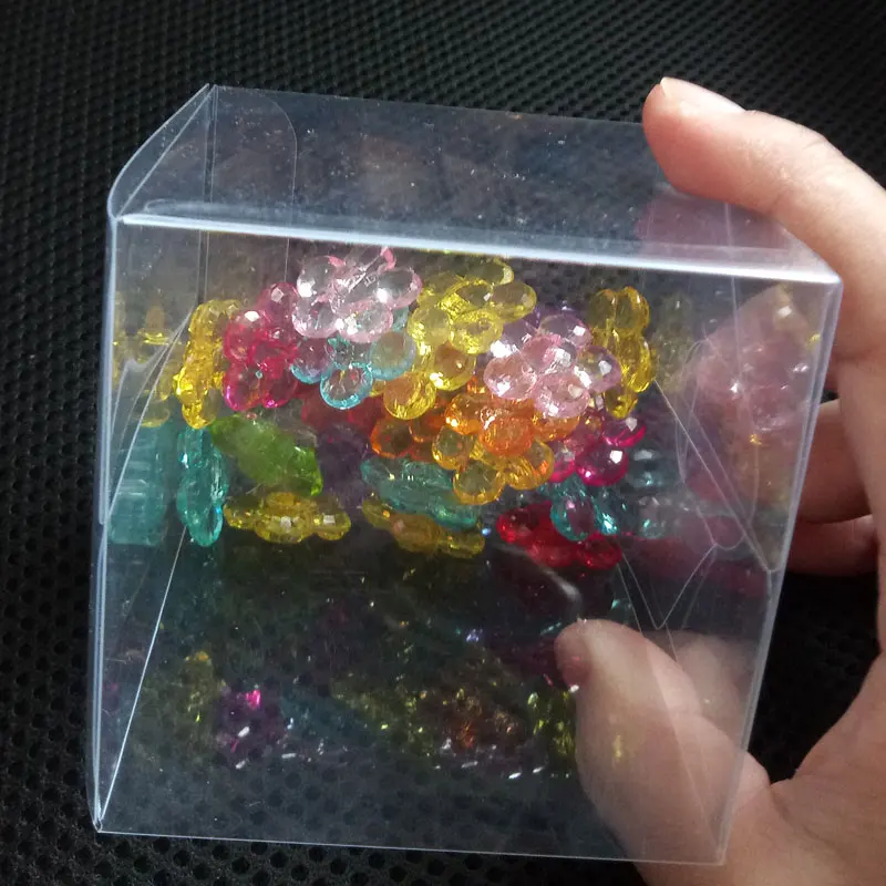 200 шт прозрачные ПВХ квадратные подарочные коробки прозрачная водонепроницаемая упаковка сувенирная коробка для свадьбы/ювелирных изделий/конфет/игрушки вечерние поставки
