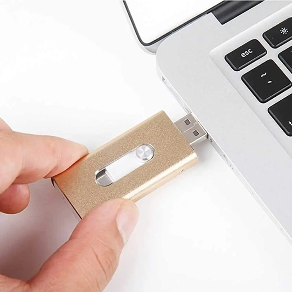 Флеш накопитель Vicsoul 3 в 1 USB 0 для iPhone/Android 16 ГБ 32 64 128 Usb OTG внешний Type C|USB