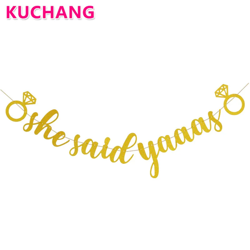 Cheer Bitches She Said Yaaas Miss To Mrs Gold баннер с блестками для свадьбы душа свадебных торжеств