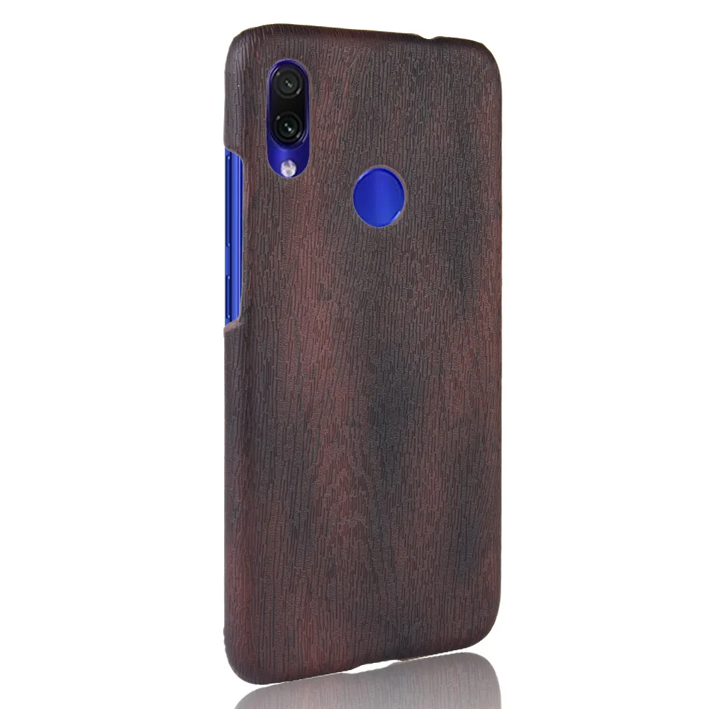Жесткий чехол из искусственной кожи под дерево для Xiaomi Redmi7 note7 pro note6 6A Redmi note5 5A 4X A4
