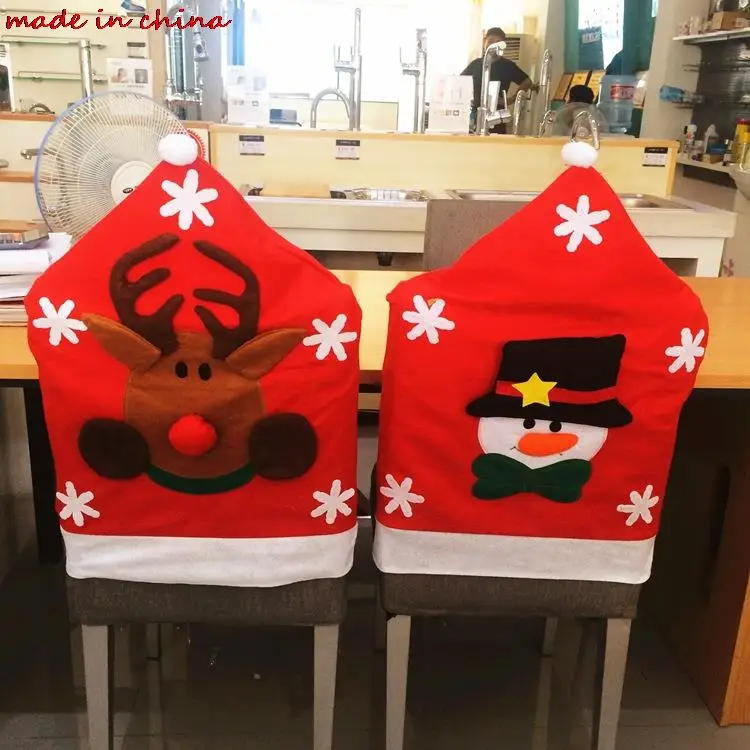 2018 новый год горячий Рождественский Снеговик Санта Клаус Лось Набор чехлов для