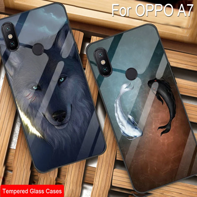 Задняя крышка OPPOA7 с мультяшным рисунком для OPPO A7 a7 чехол силиконовой рамкой A 7