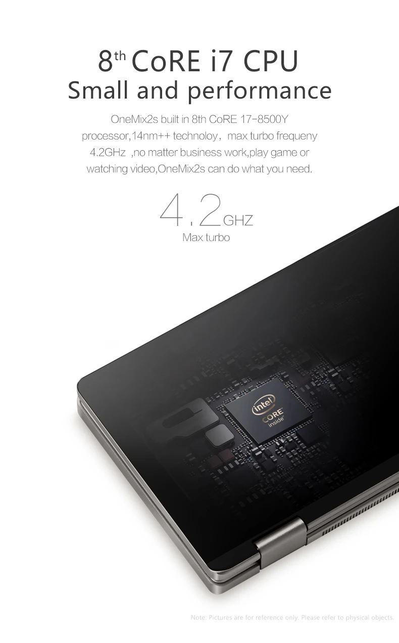 Один нетбук One Mix 2S Yoga карманный ноутбук Intel Core i7-8500Y Dual-Core Touch ID(Платиновый)+ Стилус(серый