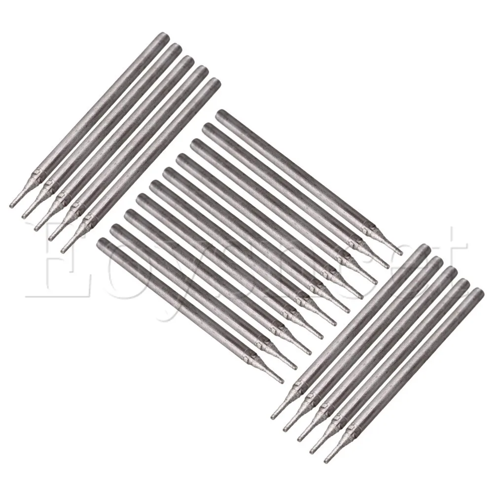 20 шт 0,8 мм Серебряное алмазное сверлильное отверстие для гравировки
