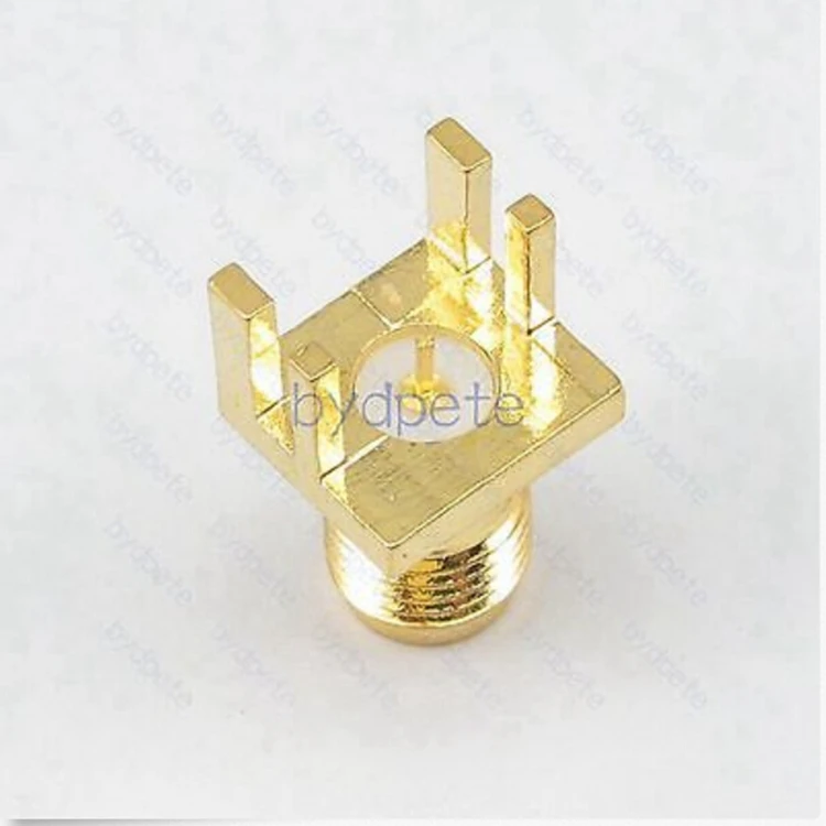 SMA Гнездовой штырьковый разъем PCB Edge 1 7 мм крепление для припоя квадратный большой