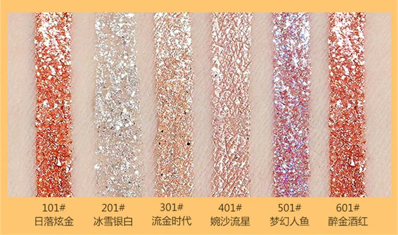 6 цветов Diamond Shine Liquid тени для век с блестками тени для век гель крем водостойкий Кристалл макияж с эффектом "металлик" Осветление Ню натуральный